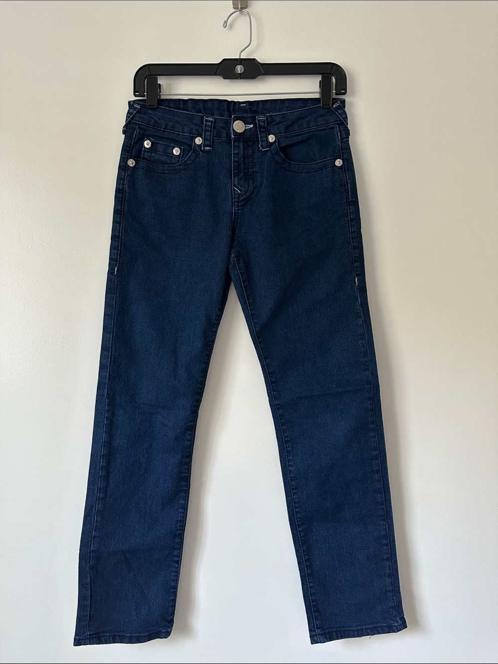 True Religion Boys Jeans Size 14 GENO Relaxed Slim Straight Stretch 28x28